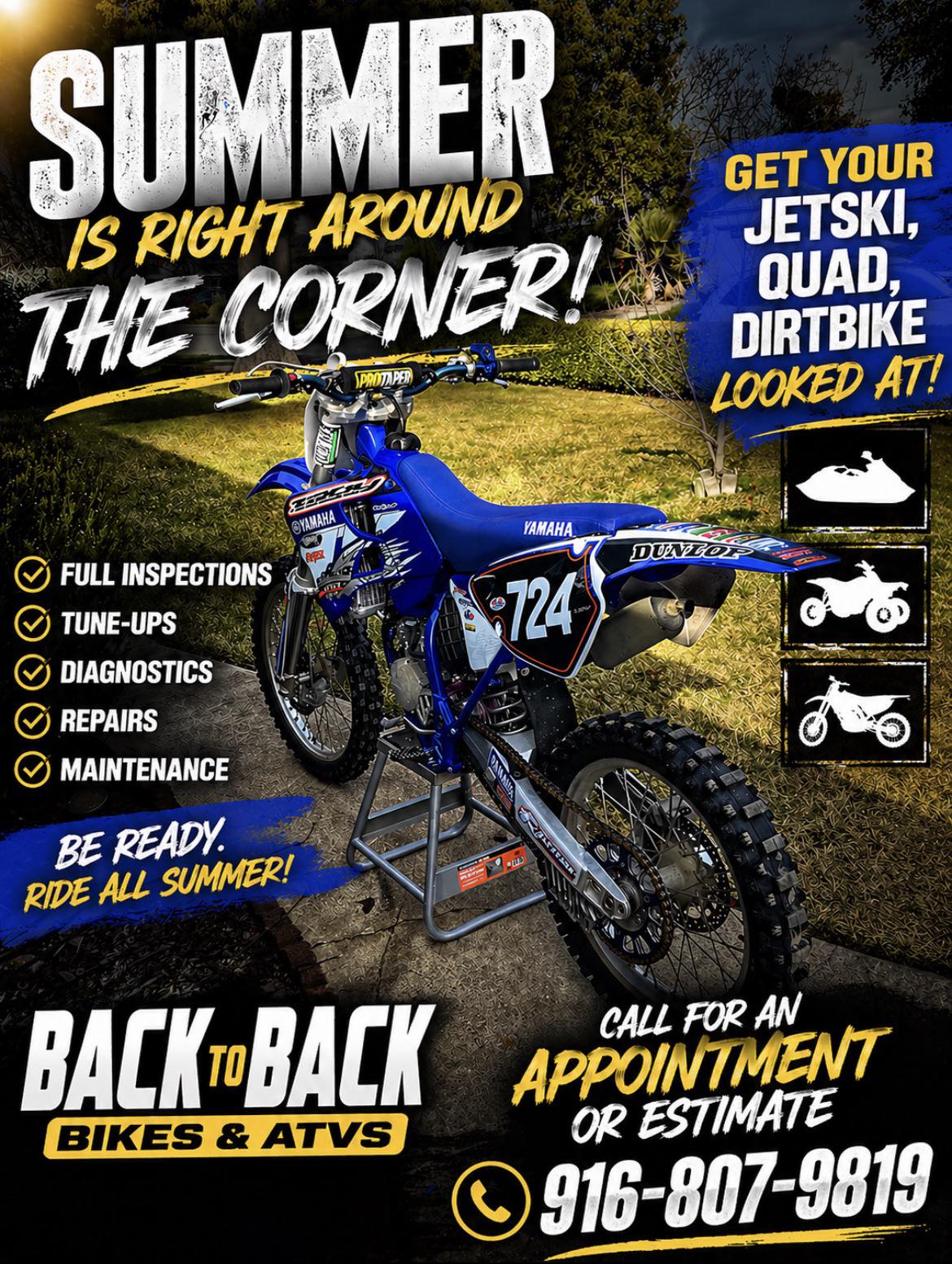 Back to Back Bikes & ATVs — rider at the motocross track